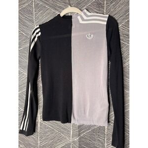 Vintage Adidas mockneck knit sweater Sz‎ XS